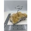 Image 2 : 5.6 X 4 INCH  CITRINE  ( HEATED AMETHYST )  CLUSTER DECORATION HOLDER ( HEATED AMETHYST )