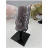 Image 3 : 3.9 INCH  AMETHYST CLUSTER ON STAND