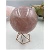 Image 2 : 3.2 INCH  81.7 MM  ROSE QUARTZ SPHERE