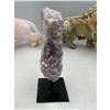 Image 1 : 5.1 INCH AMETHSYT CLUSTER ON STAND ( BEAUTIFUL INCLUSION IN )