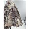 Image 9 : 13  X 9 INCH  AMETHYST WITH SUGAR COATED CALCITE ON STAND FROM BRAZIL