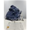 Image 1 : 7 X 10 INCH BLUE BERRY  WITH CALCITE SPECIMEN ON STAND