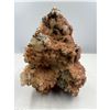 Image 7 : 6 X 4.5  INCH DOG TOOTH RED CALCITE SPECIMEN WITH PYRITE ON STAND