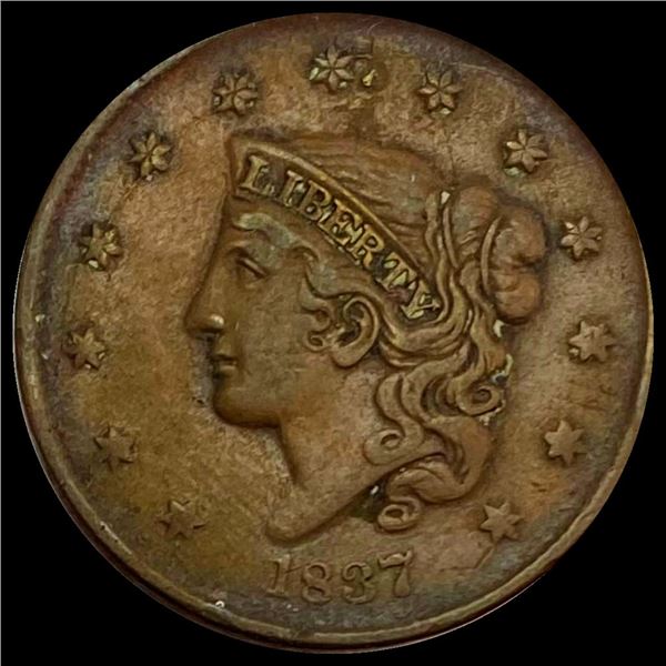 1837 Coronet Head Large Cent LIGHTLY CIRCULATED