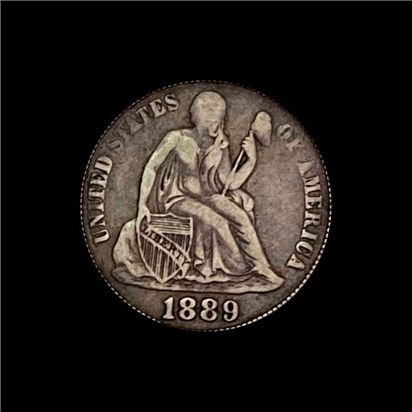 1889 Seated Liberty Dime LIGHTLY CIRCULATED