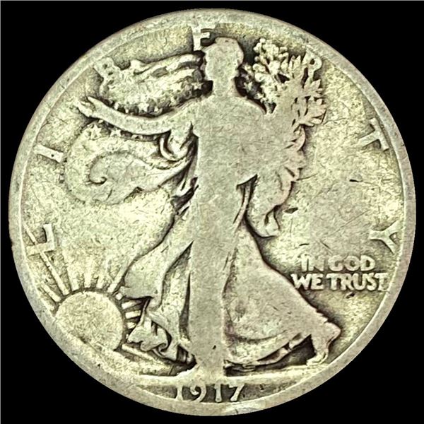 1917 Walking Liberty Half Dollar LIGHTLY CIRCULATED