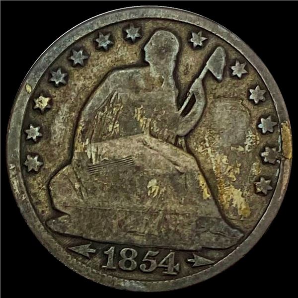 1854-O Seated Liberty Half Dollar LIGHTLY CIRCULATED