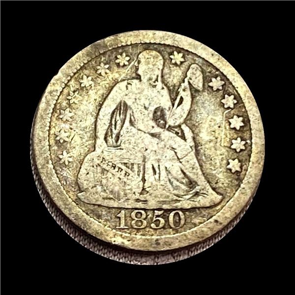 1850 Seated Liberty Dime LIGHTLY CIRCULATED