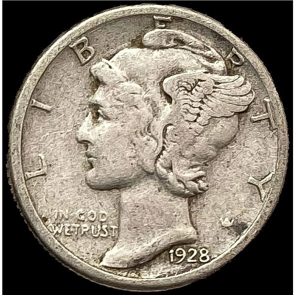 1928-S Mercury Dime LIGHTLY CIRCULATED