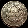 Image 2 : 1825 Classic Head Half Cent LIGHTLY CIRCULATED