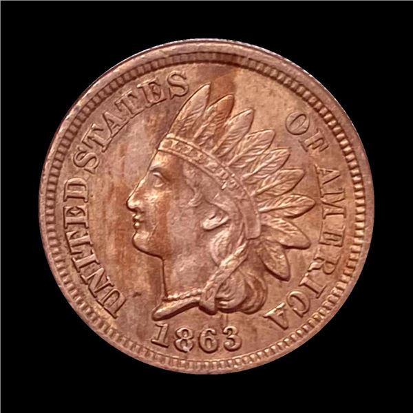 1863 Indian Head Cent CHOICE AU
