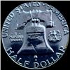 Image 2 : 1961 Franklin Half Dollar CHOICE PROOF
