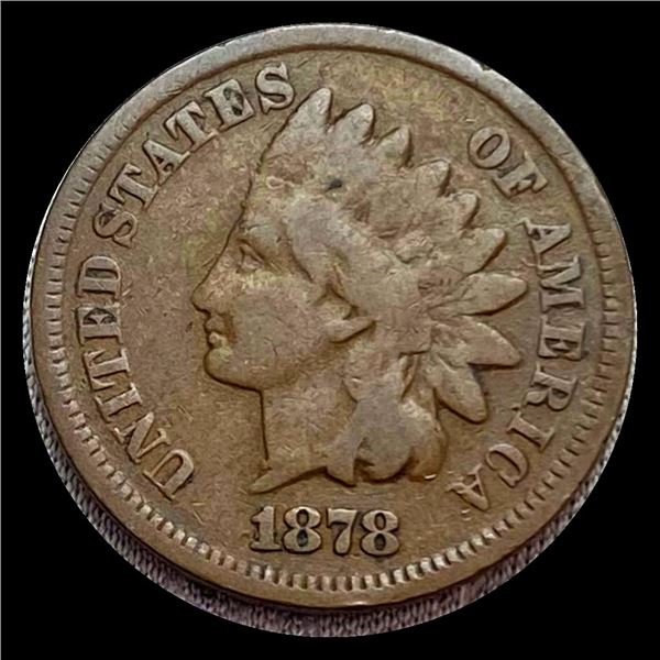 1878 Indian Head Cent LIGHTLY CIRCULATED