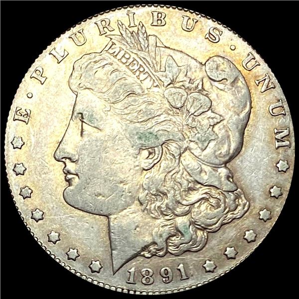 1891-CC Morgan Silver Dollar LIGHTLY CIRCULATED