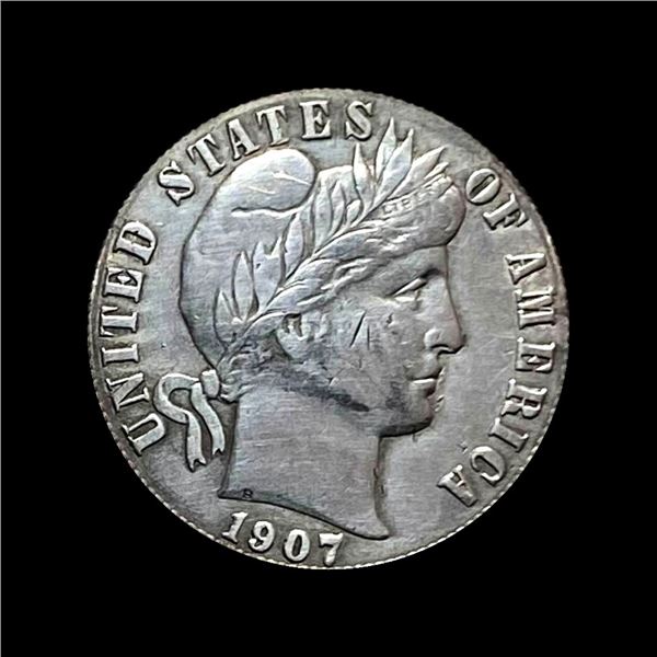1907-S Barber Dime NEARLY UNCIRCULATED