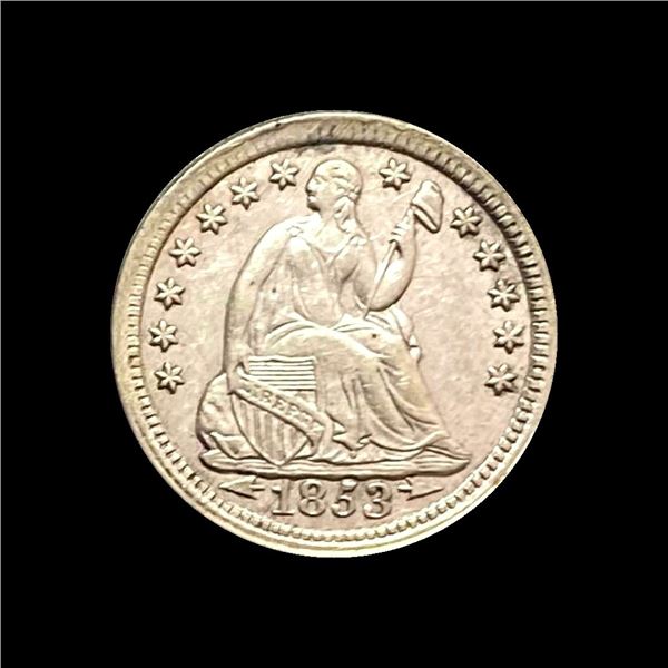 1853 Arrows Seated Liberty Half Dime HIGH GRADE