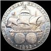 Image 2 : 1892 Columbian Half Dollar ABOUT UNCIRCULATED