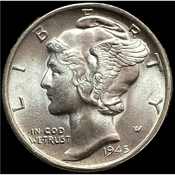 1945-S Mercury Dime SUPERB GEM BU