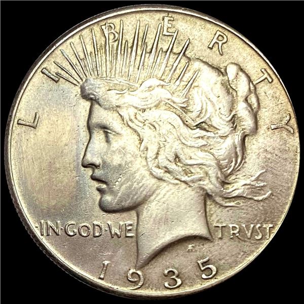 1935 Peace Dollar ABOUT UNCIRCULATED