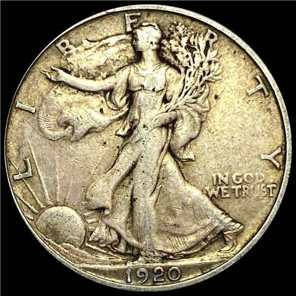 1920-S Walking Liberty Half Dollar LIGHTLY CIRCULATED