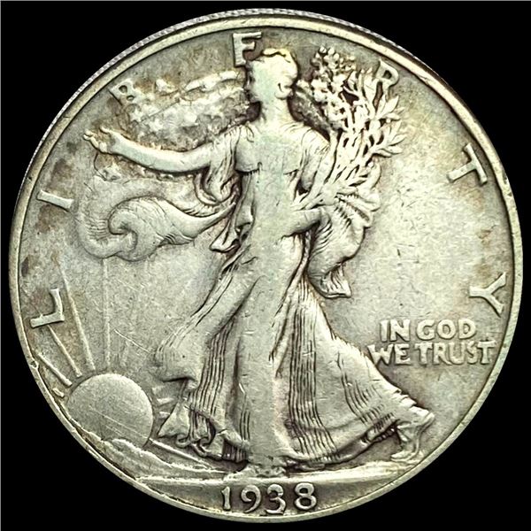 1938-D Walking Liberty Half Dollar LIGHTLY CIRCULATED