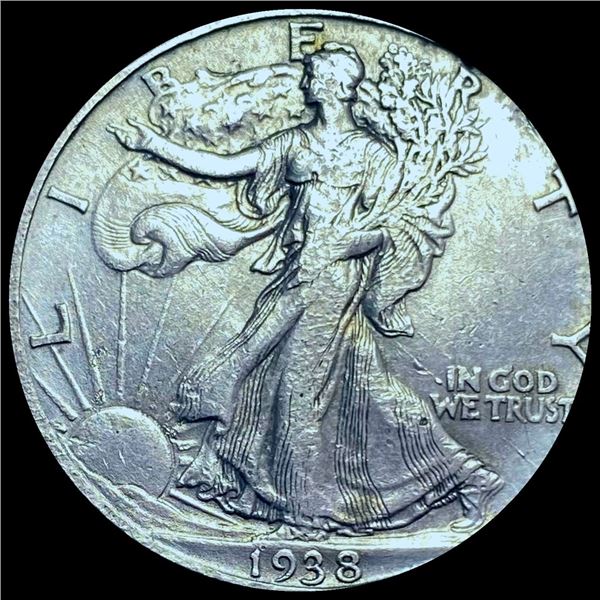 1938-D Walking Liberty Half Dollar CHOICE AU