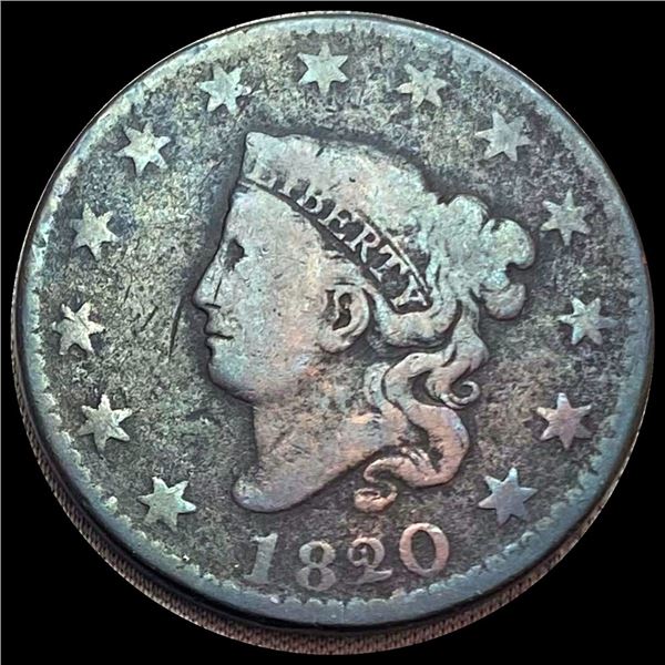 1820 Large Cent LIGHTLY CIRCULATED