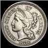 Image 1 : 1876 Three-Cent Nickel NEARLY UNCIRCULATED NEARLY UNCIRCULATED
