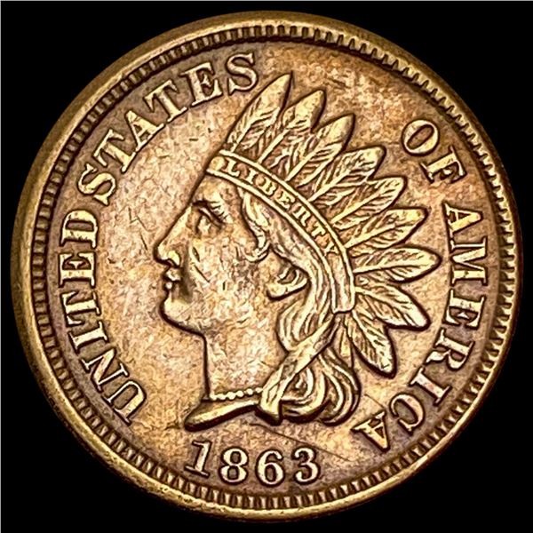 1863 Indian Head Cent CLOSELY UNCIRCULATED CLOSELY UNCIRCULATED