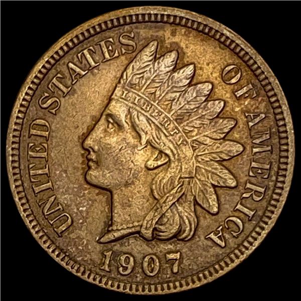 1907 Indian Head Cent CLOSELY UNCIRCULATED CLOSELY UNCIRCULATED