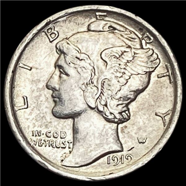 1919 Mercury Dime CHOICE AU