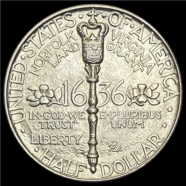 1936 Norfolk Bicentennial Half Dollar GEM BU
