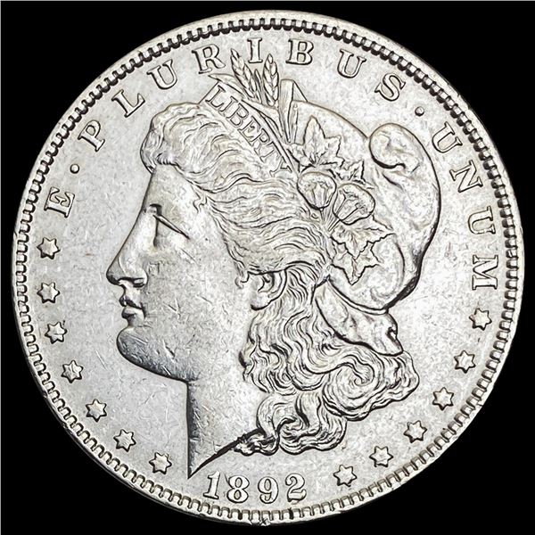 1892 Morgan Silver Dollar CLOSELY UNCIRCULATED CLOSELY UNCIRCULATED