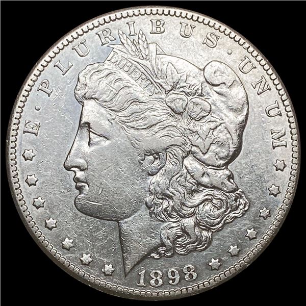 1898-S Morgan Silver Dollar CHOICE AU