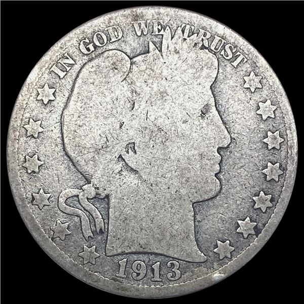 1913 Barber Half Dollar NICELY CIRCULATED NICELY CIRCULATED