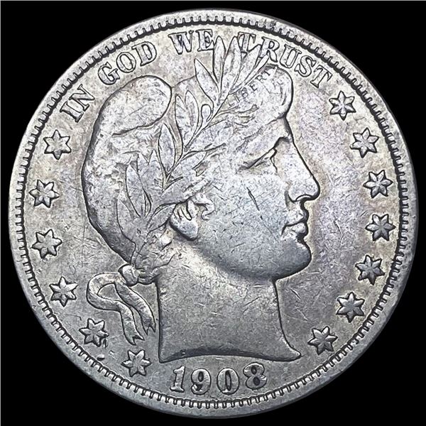 1908-D Barber Half Dollar NICELY CIRCULATED NICELY CIRCULATED