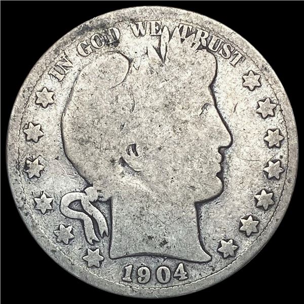 1904-S Barber Half Dollar NICELY CIRCULATED NICELY CIRCULATED