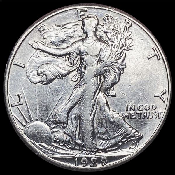 1929-S Walking Liberty Half Dollar CLOSELY UNCIRCU CLOSELY UNCIRCULATED
