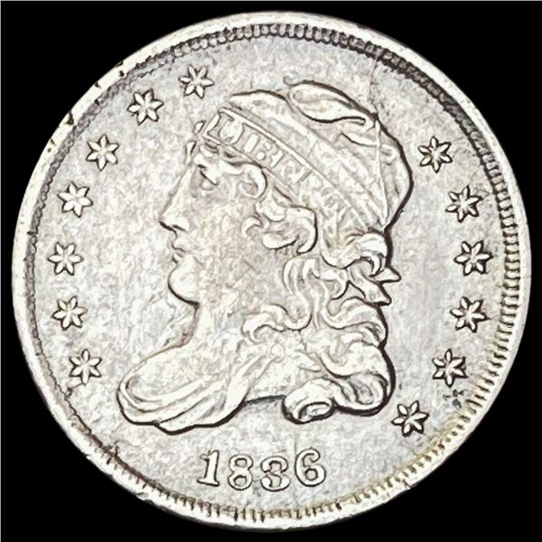1836 Capped Bust Half Dime CLOSELY UNCIRCULATED