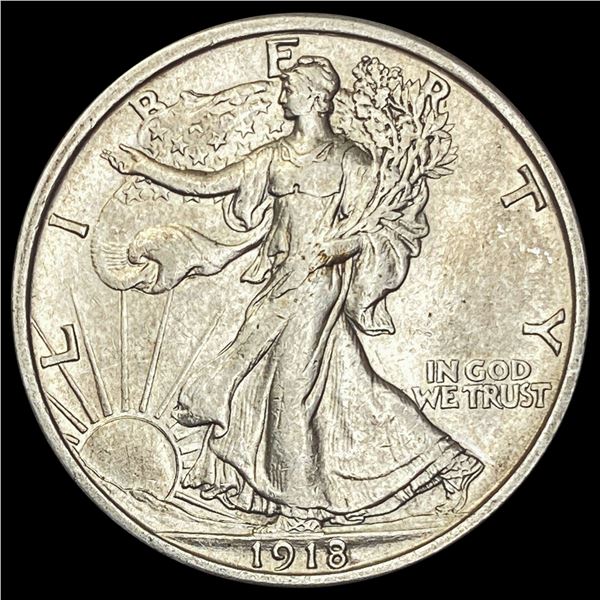 1918 Walking Liberty Half Dollar CLOSELY UNCIRCULATED
