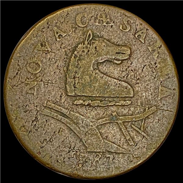 1787 New Jersey Copper Coin LIGHTLY CIRCULATED