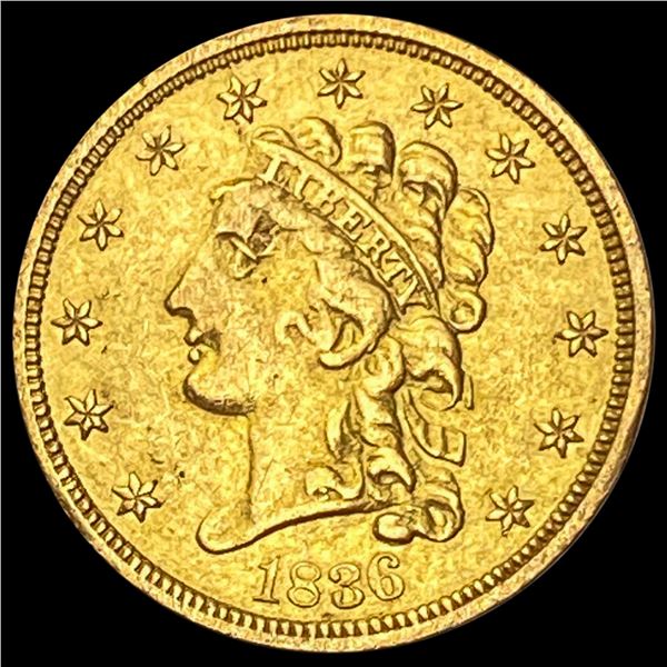 1836 Classic Head Quarter Eagle CLOSELY UNCIRCULAT CLOSELY UNCIRCULATED