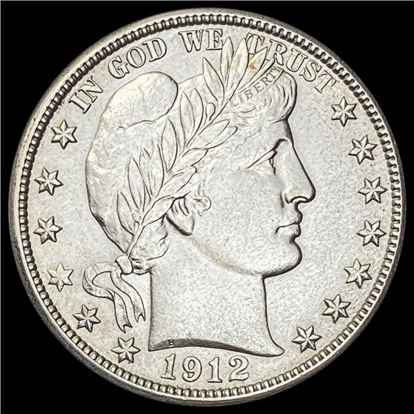 1912-D Barber Half Dollar CHOICE AU