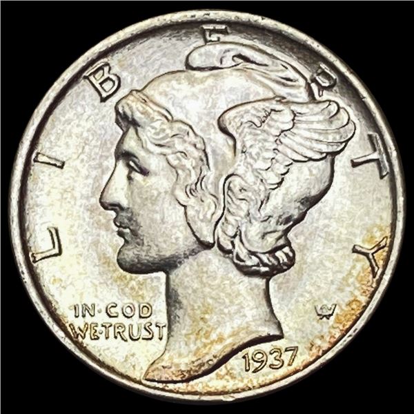 1937 Mercury Dime GEM BU
