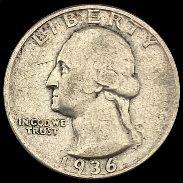 1936-D Washington Quarter LIGHTLY CIRCULATED