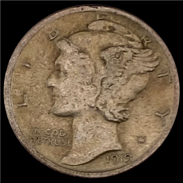 1919-S Mercury Dime NEARLY UNCIRCULATED