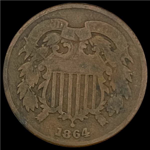 1864 Two-Cent Piece LIGHTLY CIRCULATED