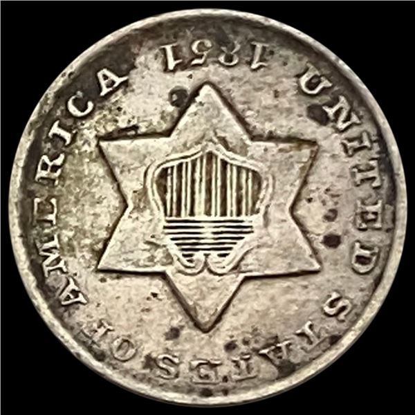 1851-O Silver Three-Cent Piece CLOSELY UNCIRCULATED