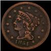 Image 1 : 1851 Braided Hair Large Cent CLOSELY UNCIRCULATED CLOSELY UNCIRCULATED