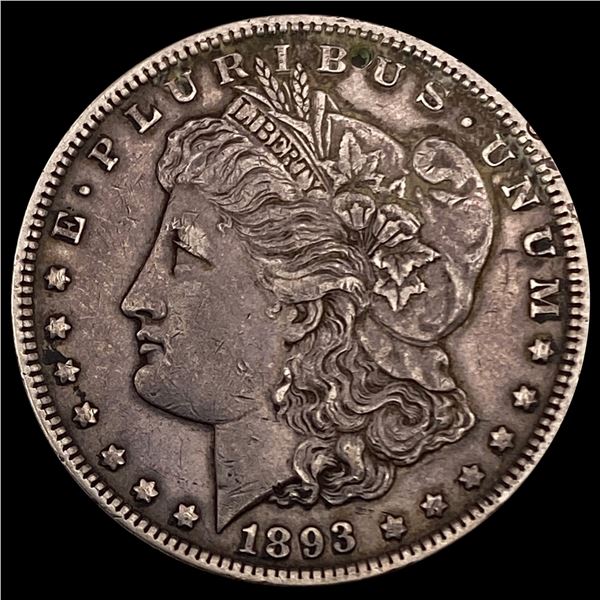 1893 Morgan Silver Dollar NEARLY UNCIRCULATED